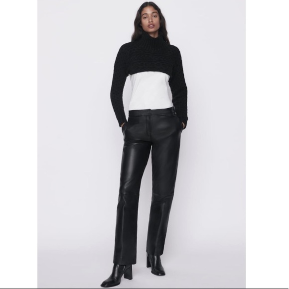 Zara black cable knit sleeve scarf blogger favorit - Picture 13 of 17